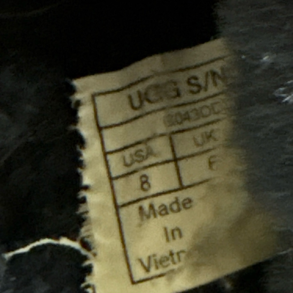 UGG Cozy Womens Slippers Size 8 Navy Blue Shearling Fur Lined Slip On - Picture 4 of 6